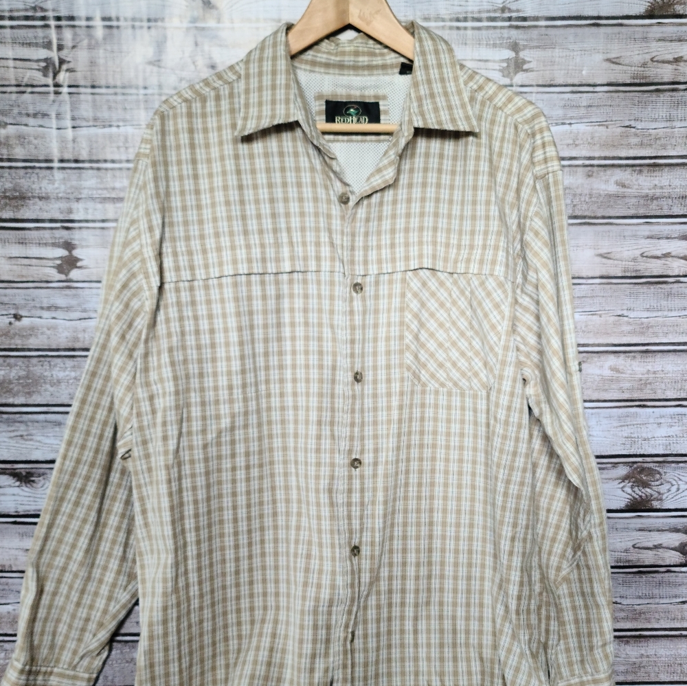 2 For $10 Red Head Long Sleeve Dishing Shirt Bass Pro size L